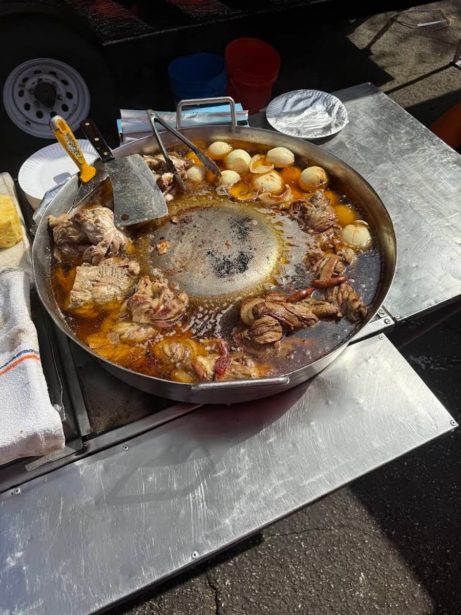 Birria de res slow-cooked in pot